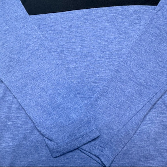 Shein Long Sleeved Shirt Two-Tone Blue & Black Size 7 - Picture 14 of 16